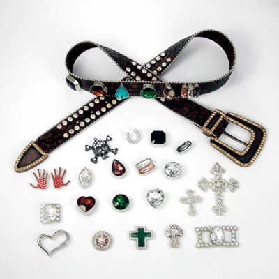 ALLOY BUCKLE SET AND RHINESTONE ACCESSORIES